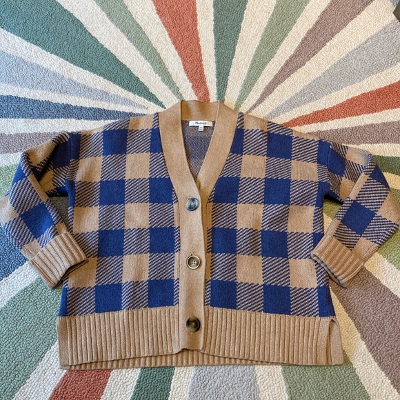 Gift me! Madewell Buffalo Check Cardigan - Picture 3 of 9